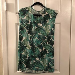 Palm print dress by marine layer